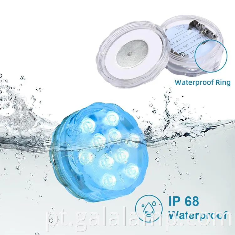 Luzes vibrantes de disco LED para festas inesquecíveis da piscina